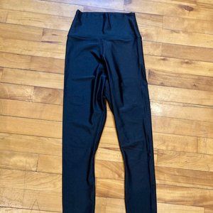 American Apparel Black Shiny Leggings